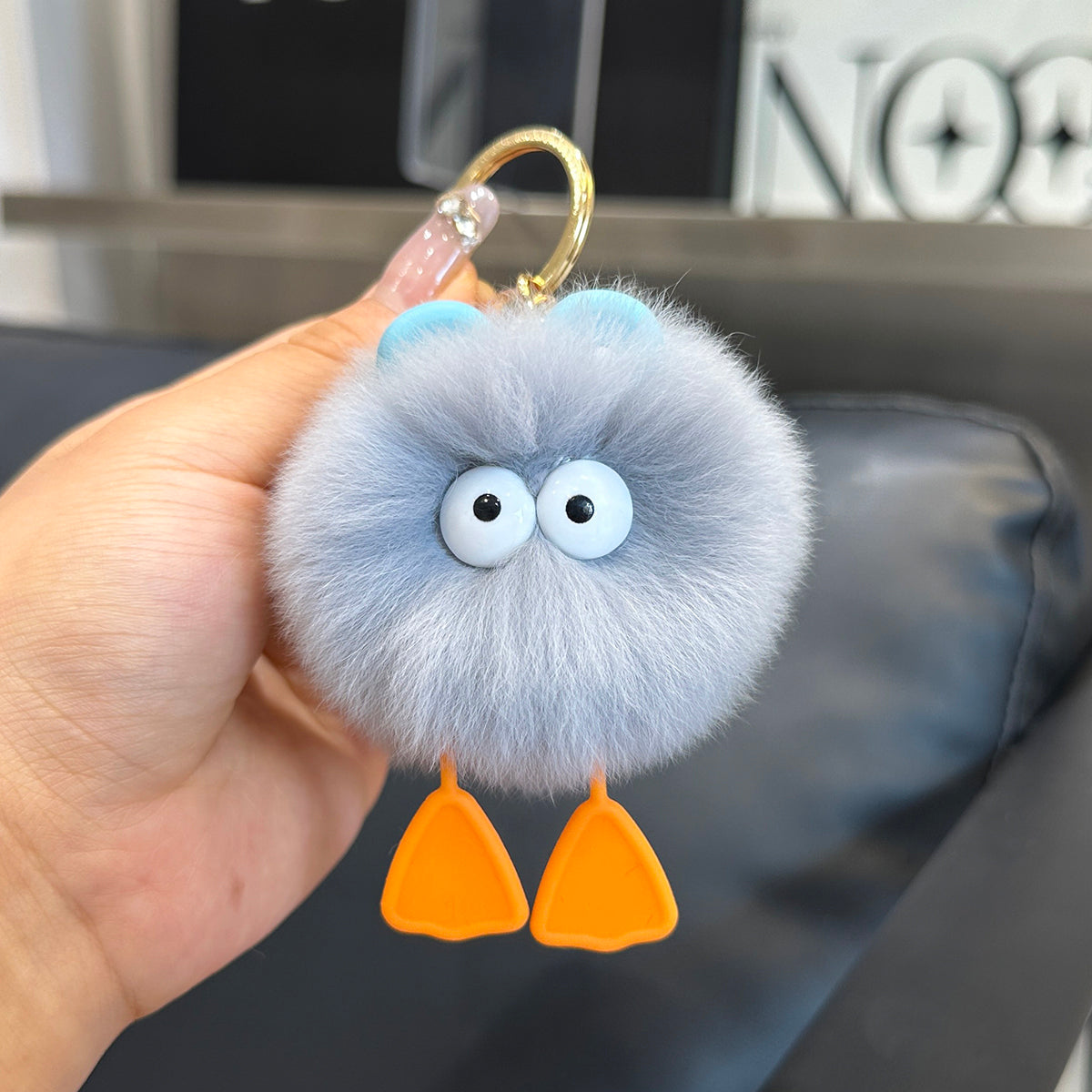 Wholesale Duck Plush Ball Keychain