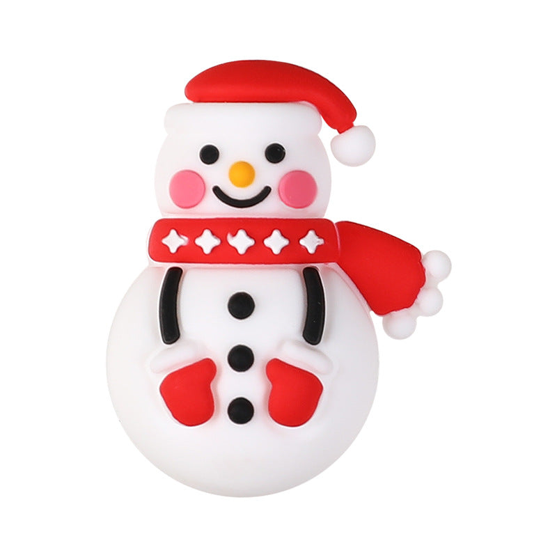 Wholesale 20pcs/pack 3D silicone beads  Christmas tree diy silicone beads