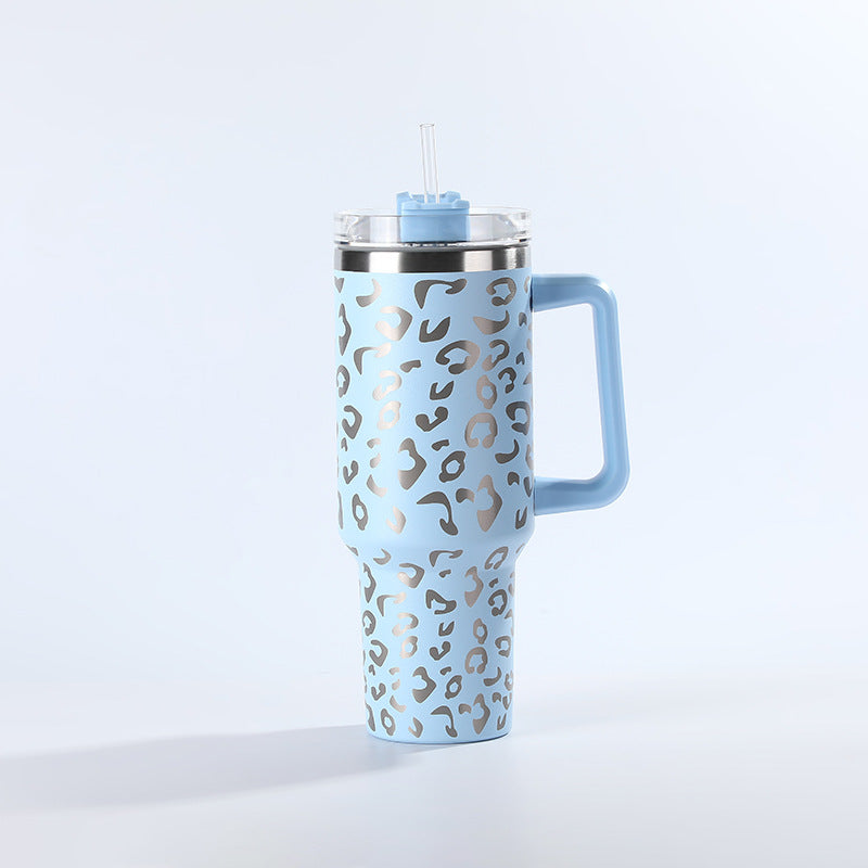 Wholesale Tumbler Leopard Print 40oz Stainless Steel Ice Bullies Cup