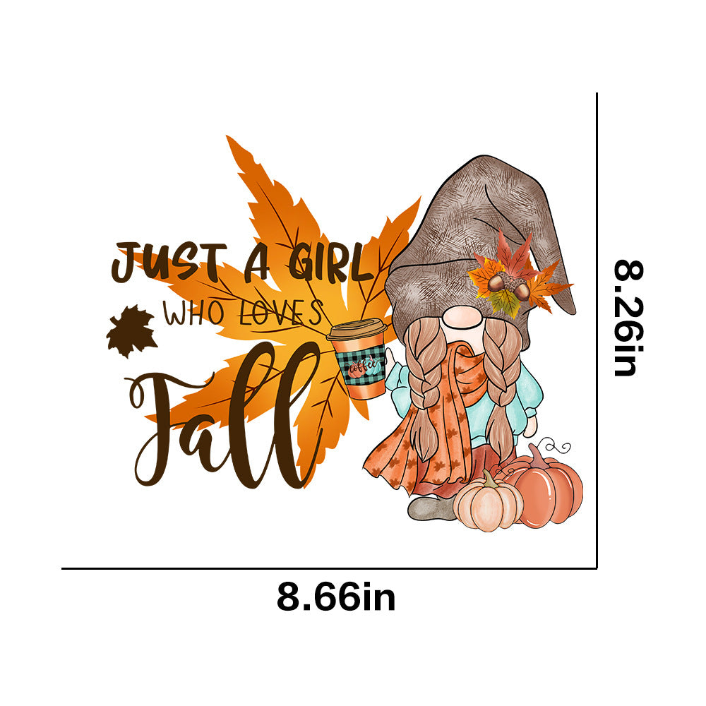 Wholesale 10pcs/pack Golden Autumn Pumpkin T-shirt Thermal Transfer Hot Stamping