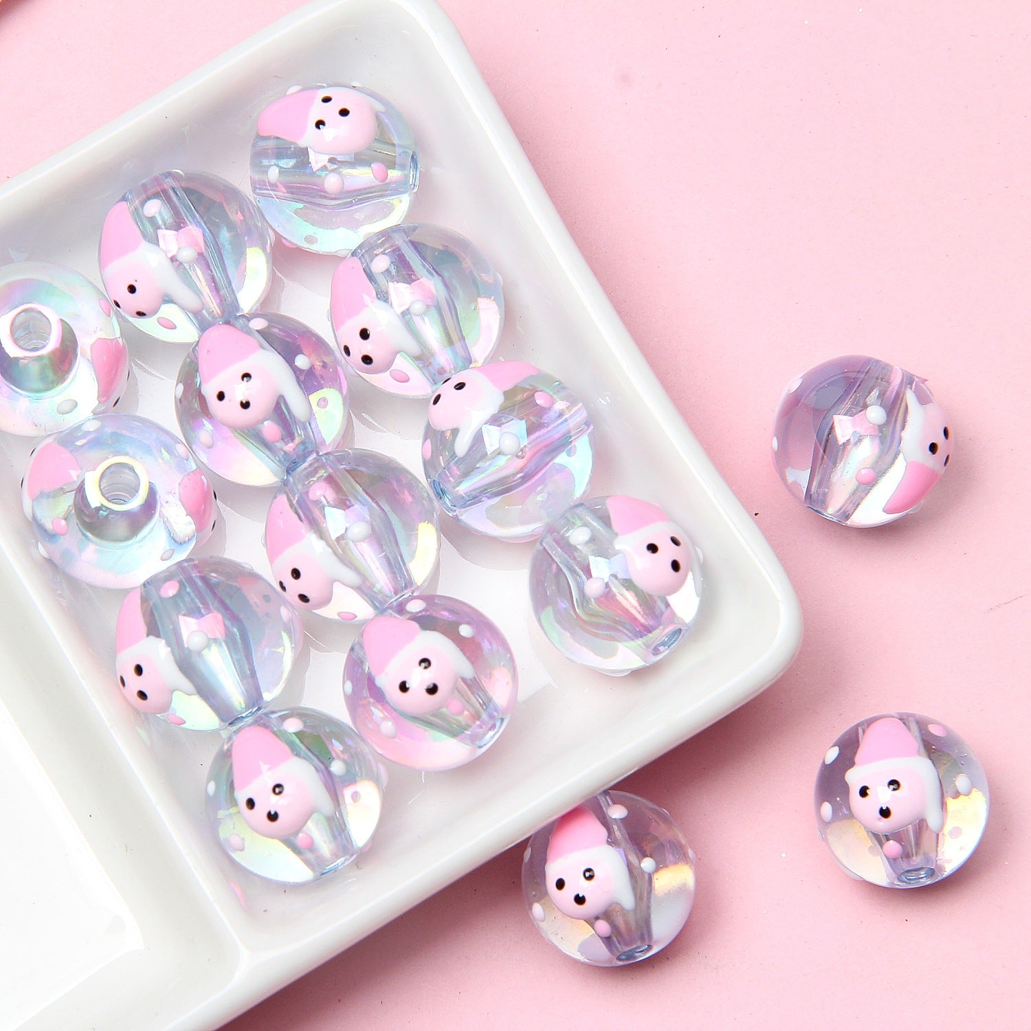 Wholesale 16mm Christmas Acrylic Beads