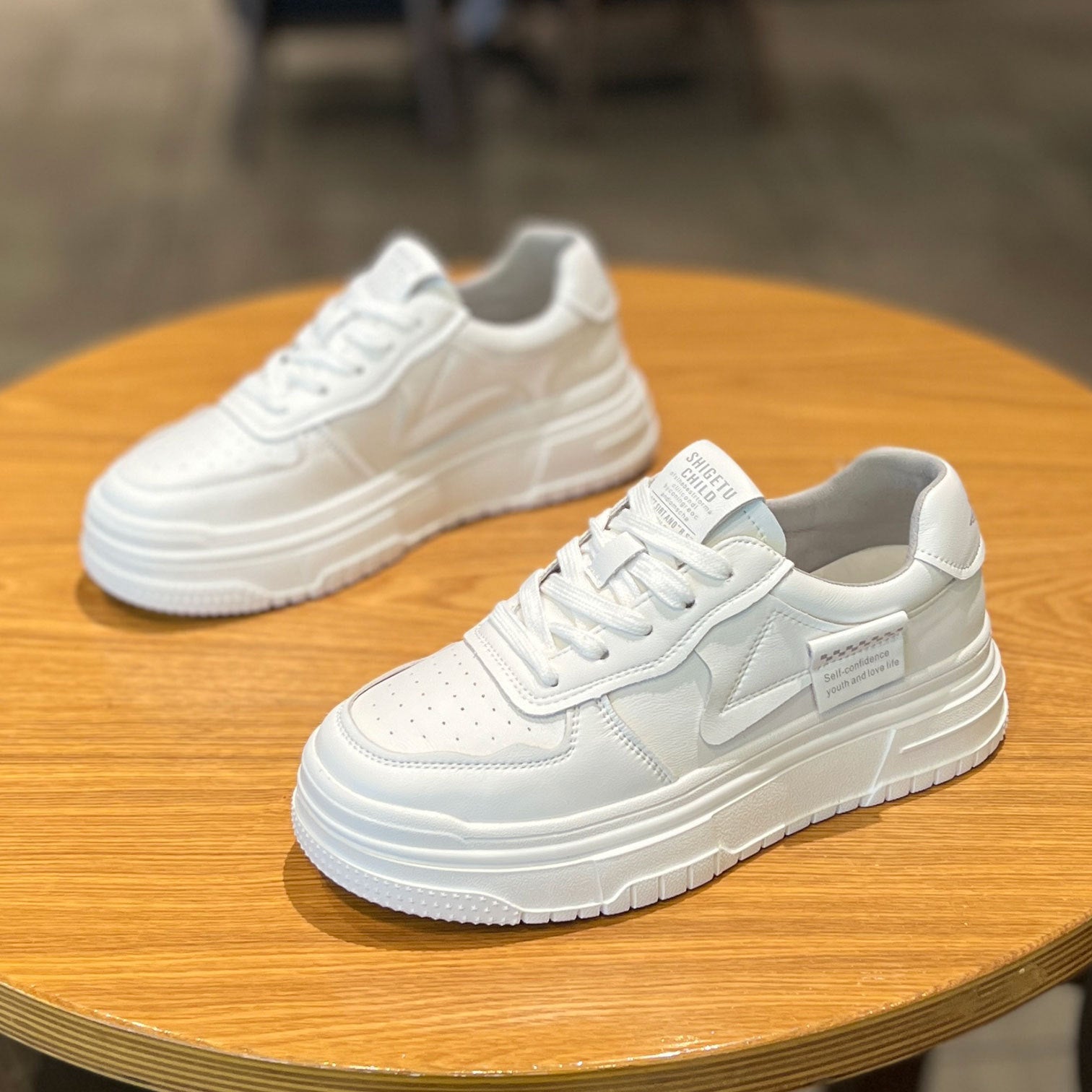 Wholesale 2023 Leather Enhanced Breathable Casual Sports Small White Shoes