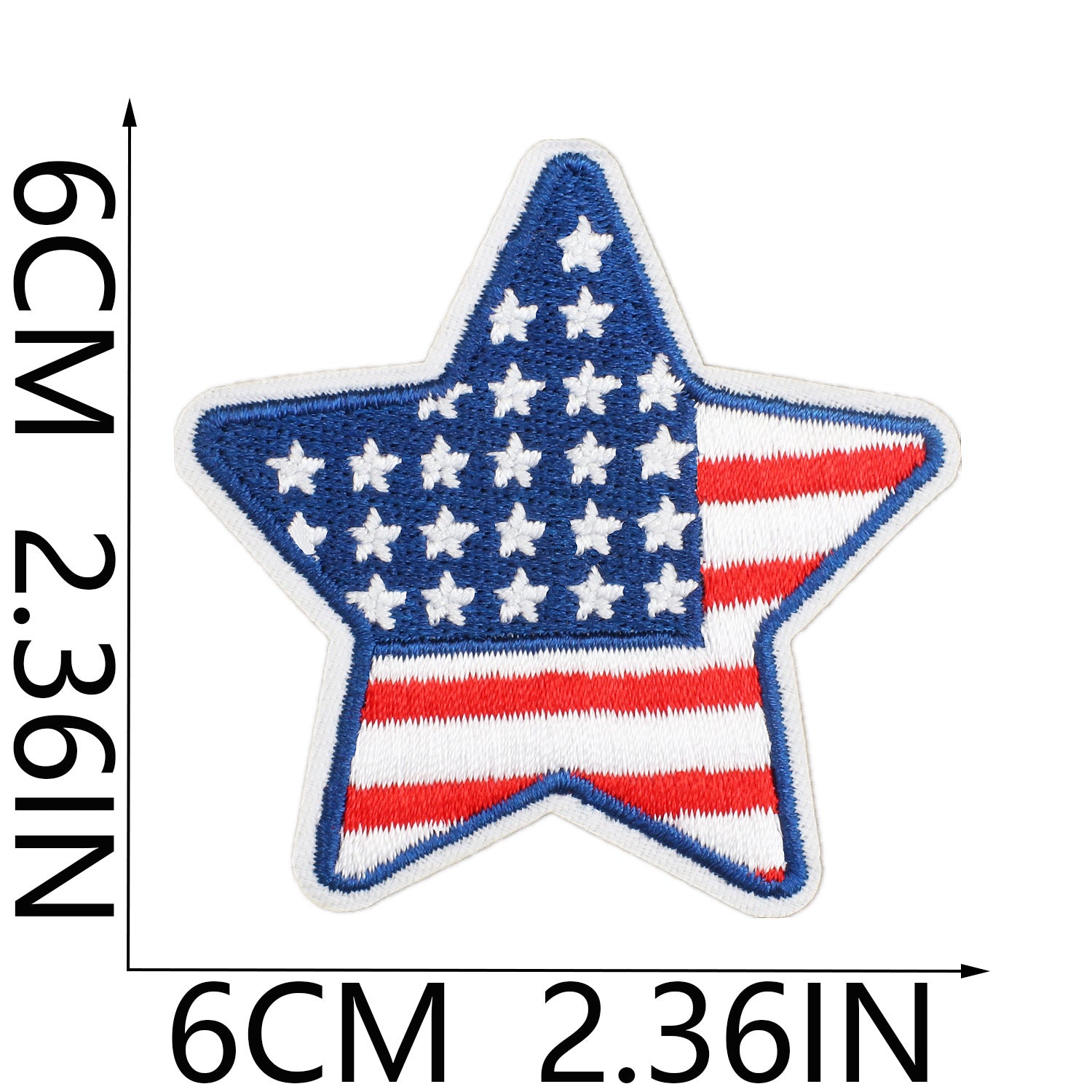 Wholesale Independence Day Flag Torch Patch Bag Embroidery Sticker Eagle
