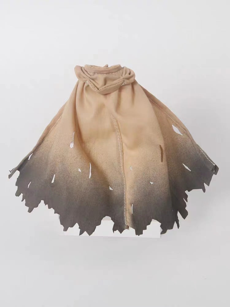 Wholesale 1:6 Mecha Girl Clothes Cape Anime Trendy Clothes 1:6 Soldier Clothes