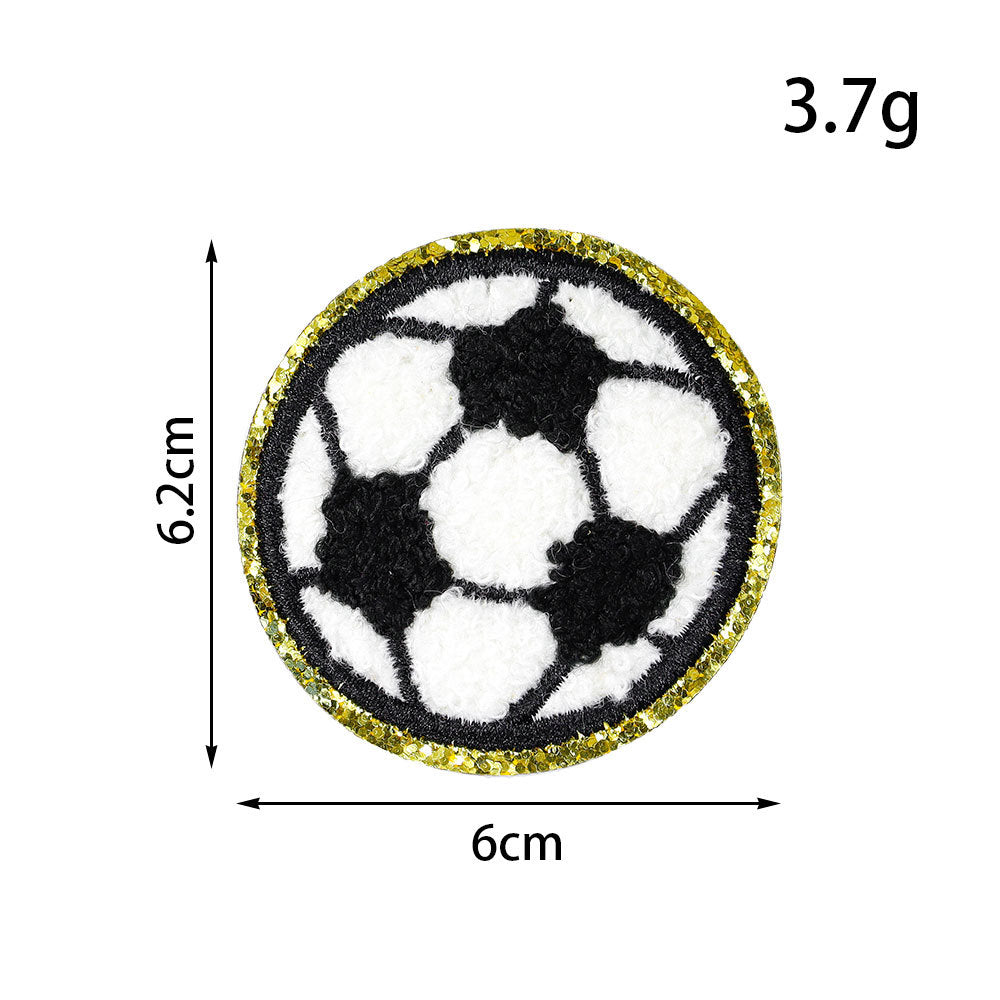 Wholesale Ball embroidery patches and various sports badge patches