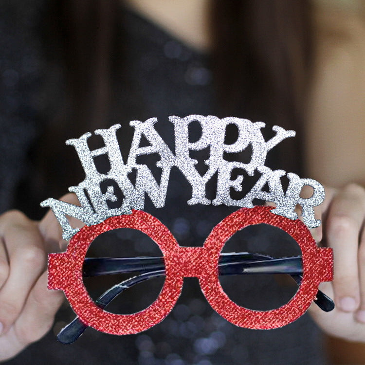 Wholesale New Christmas Decoration for Adults Kids Toys Gifts for The Elderly Snowman Antlers Creative Glasses