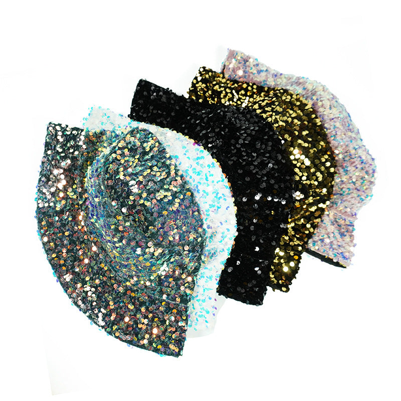 Wholesale Cotton Polyester Sequin Bucket Hat