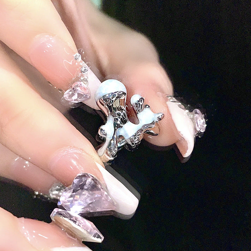 Anillos de mariposa de viento oscuro de cobre al por mayor de cobre