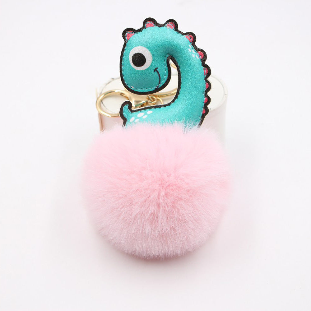Wholesale Cute Dinosaur Women's Bag Plush Keychain