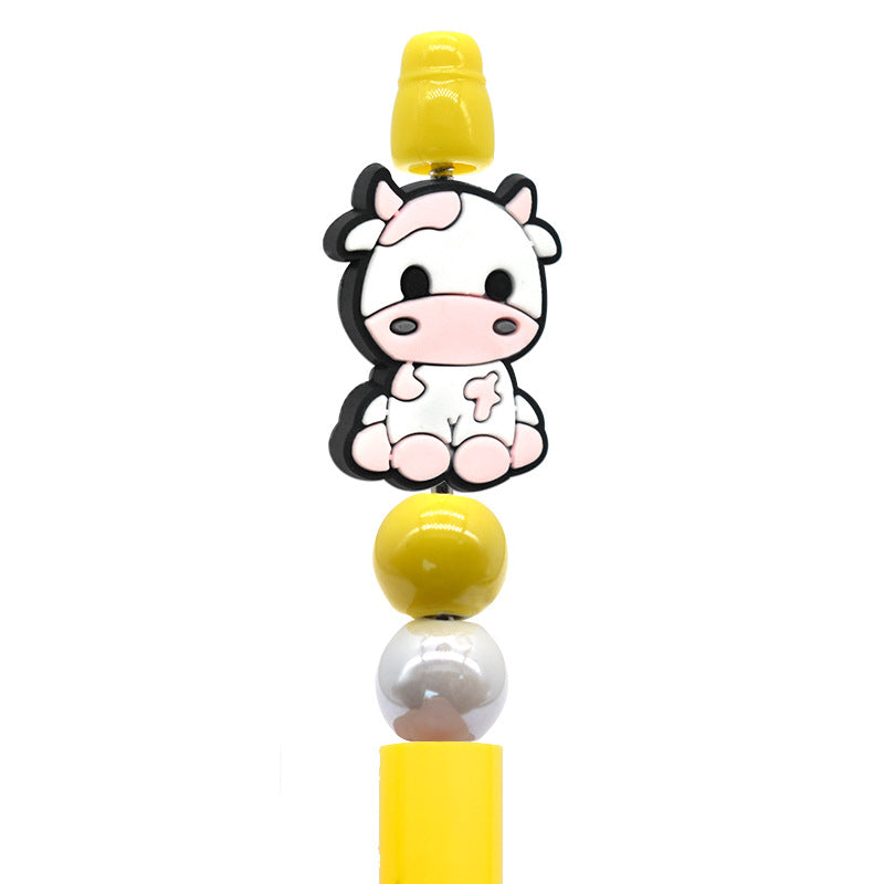 Wholesale Random100pcs/pack DIY Creative Cartoon Cow Pen Beads