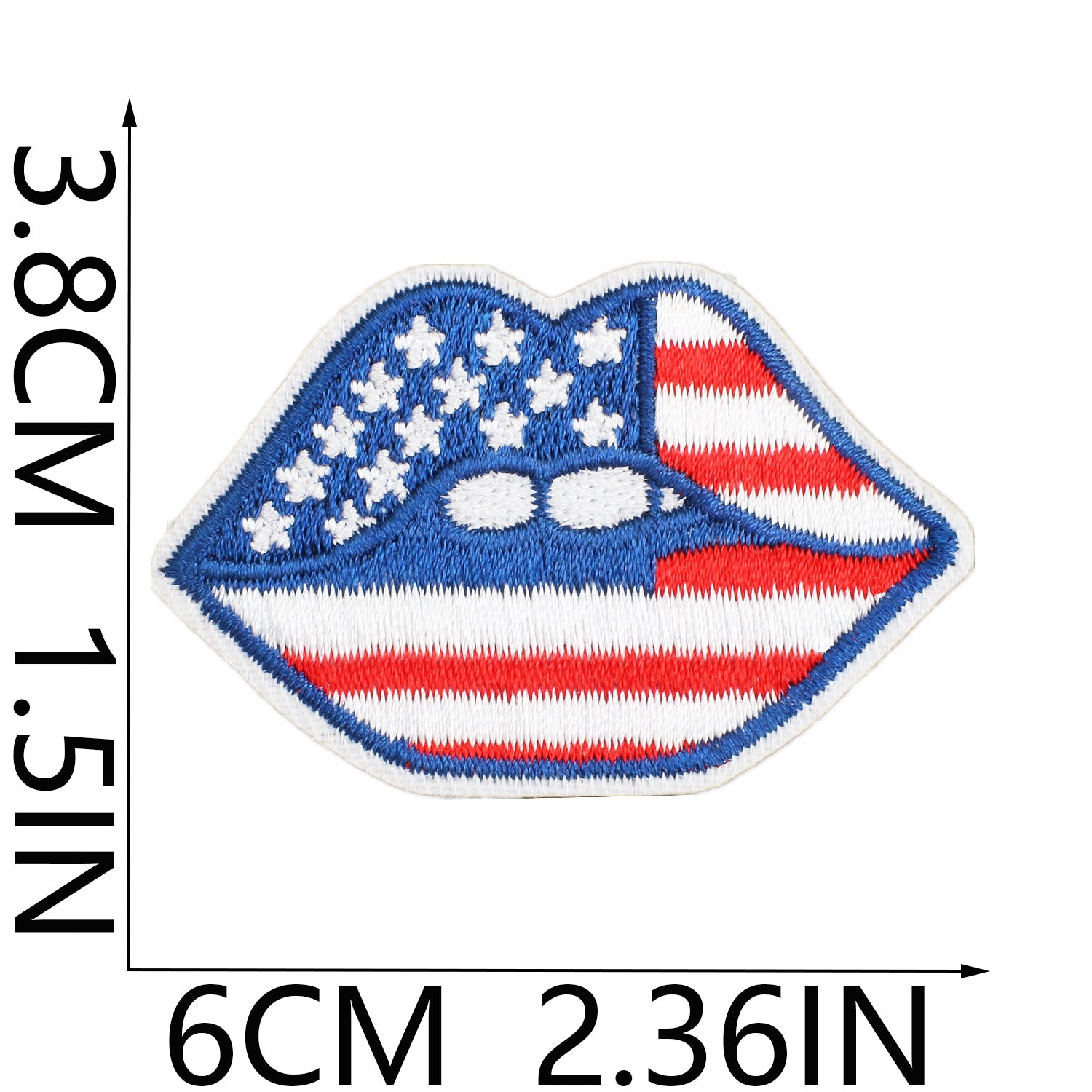 Wholesale Independence Day Flag Torch Patch Bag Embroidery Sticker Eagle