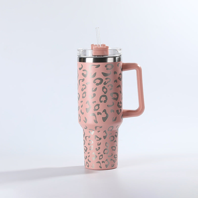 Wholesale Tumbler Leopard Print 40oz Stainless Steel Ice Bullies Cup