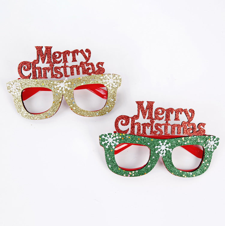 Wholesale New Christmas Decoration for Adults Kids Toys Gifts for The Elderly Snowman Antlers Creative Glasses