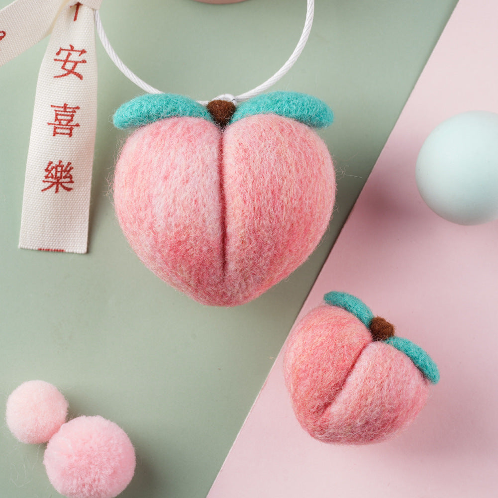 Wholesale Wool Felt Simulated Fruit Keychain