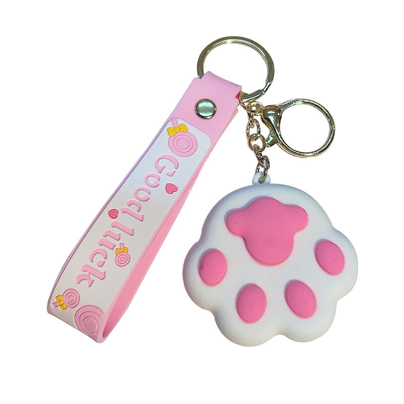 Wholesale PVC Cat Claw Keychains