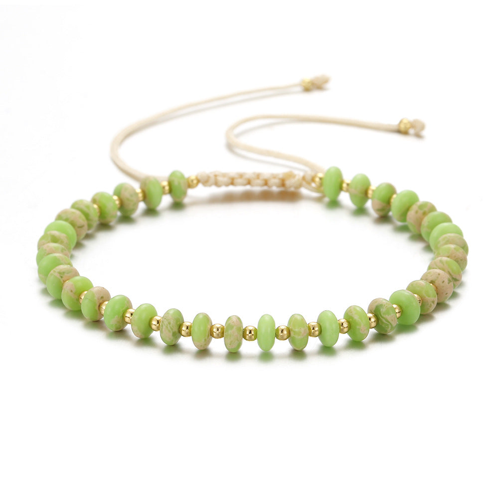 Wholesale Hand Woven Natural Stone Bracelet