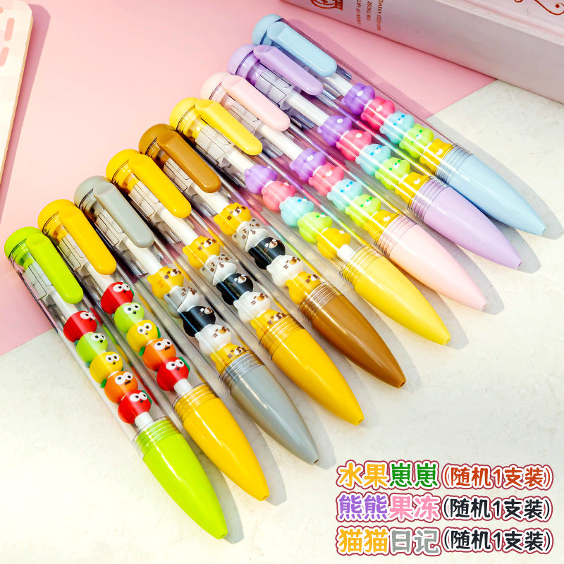 Wholesale DIY string gel pen black smooth ballpoint pen