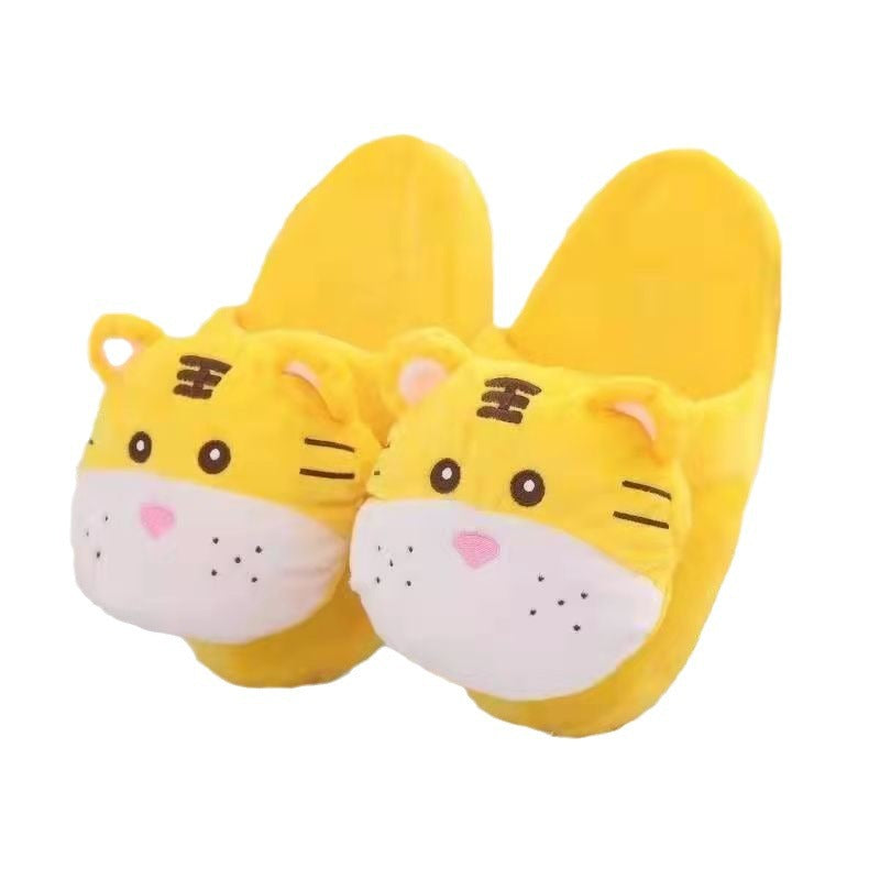 Wholesale Funny Tiger Oversized Cotton Slippers