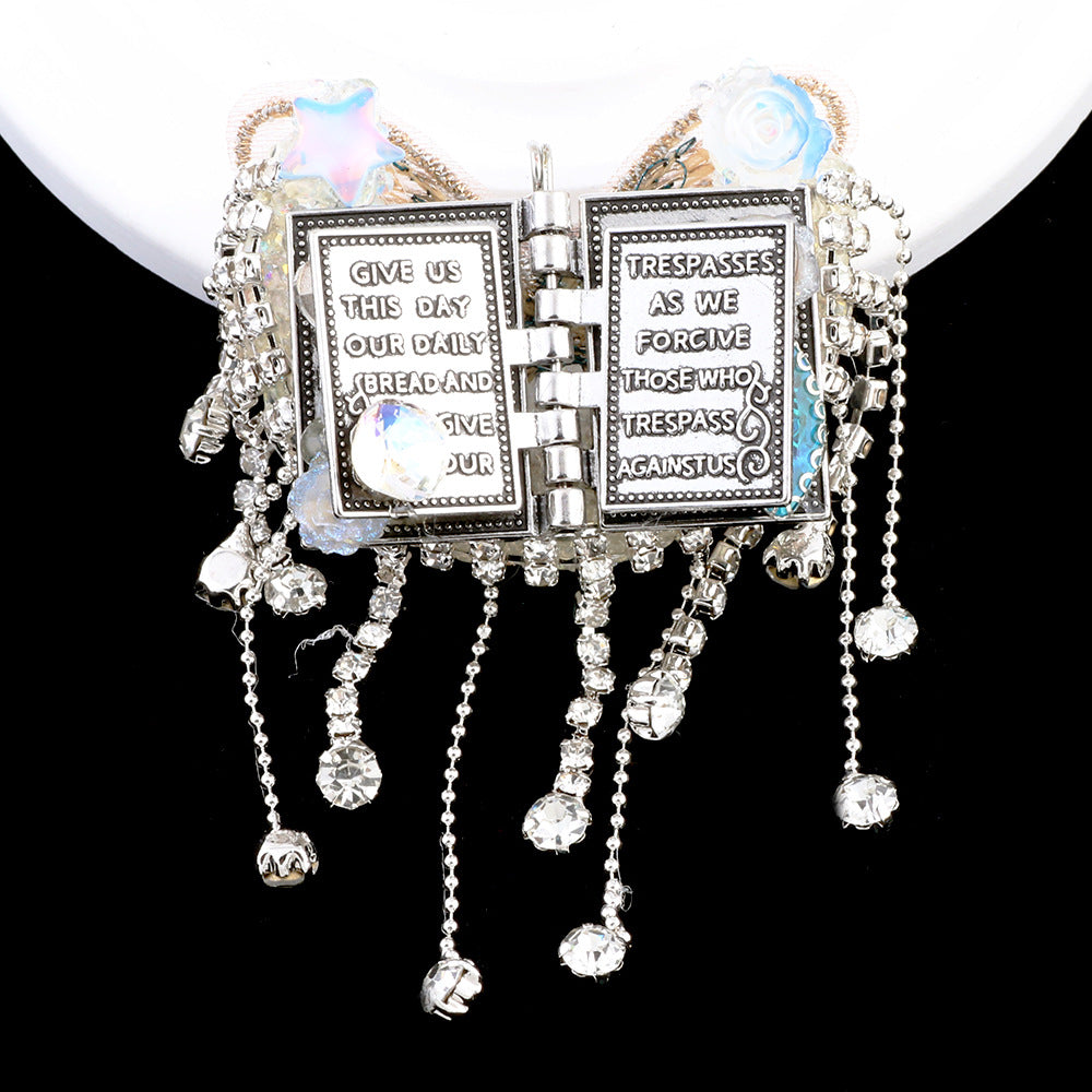 Wholesale 2PCS Heavy Industry Magic Book DIY Drill Ball Can Wear Straight Hole Beads