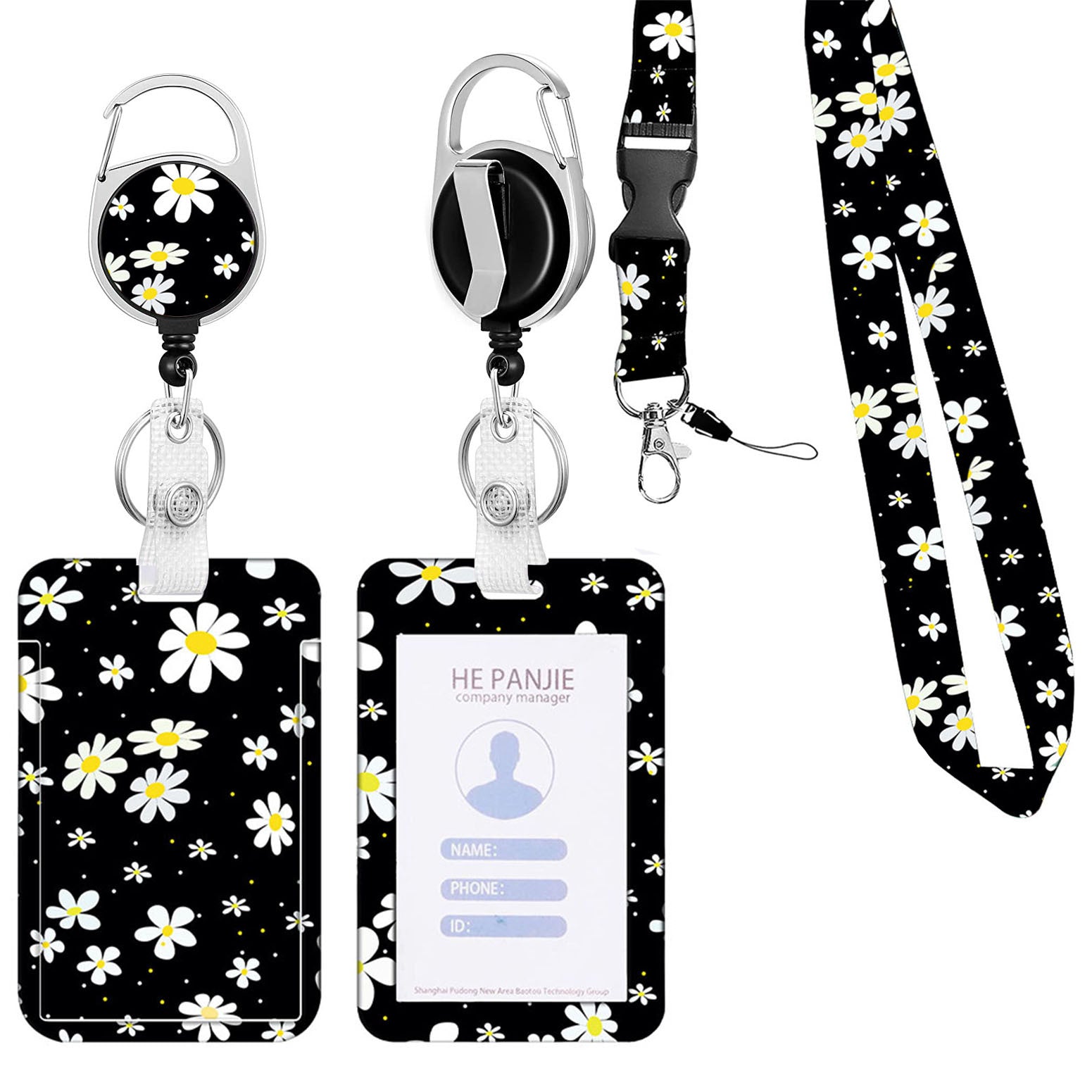 Wholesale Mobile Phone Hanging Chain Wrist Lanyard Key Pendant Push-and-close Slide Card Sleeve Retractable Buckle