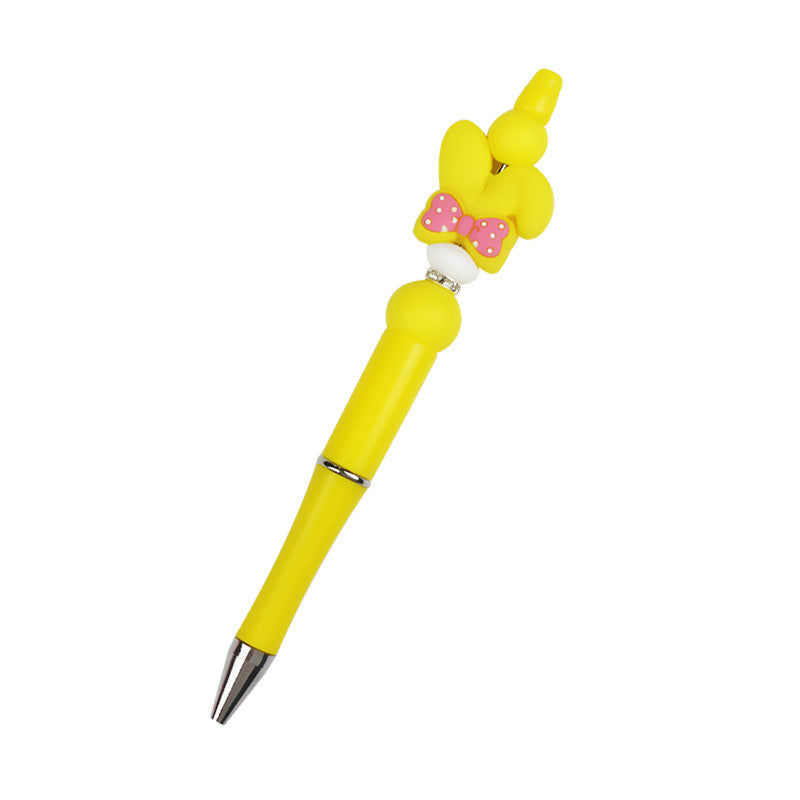 Al por mayor 10 piezas/paquete DIY DIY CAREATO HEDIMO ARTO BOW Silicone Bead Pen
