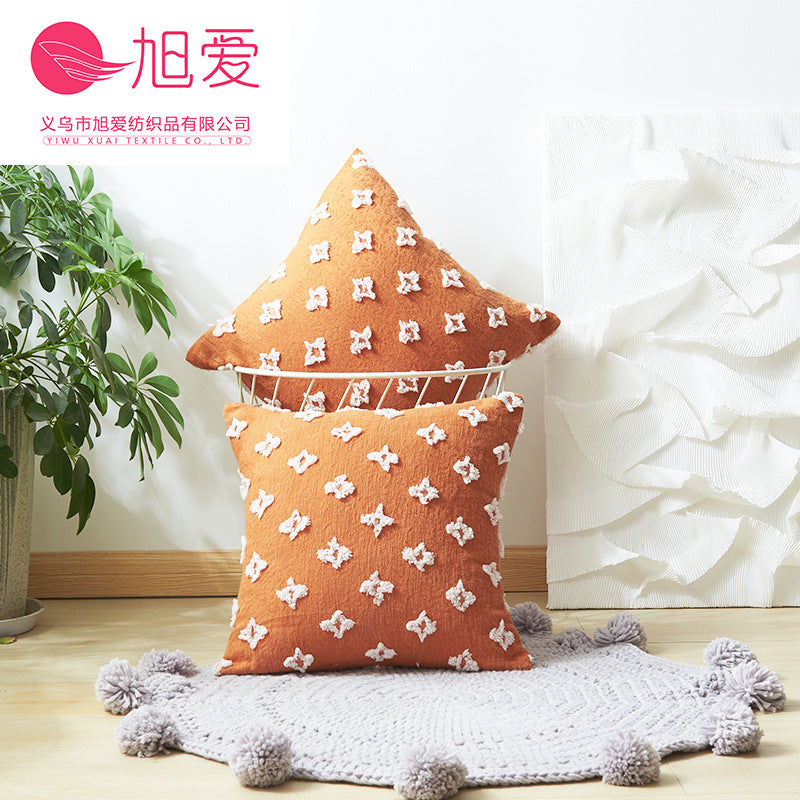Wholesale tufted star Pillow sofa cushion cover does not contain core