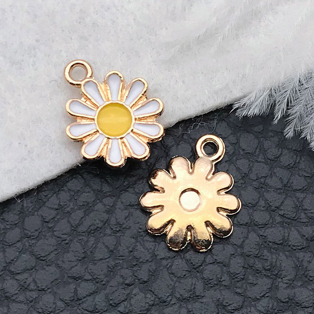 Wholesale Bee Chrysanthemum Honey Alloy DIY Necklace Bracelet Pendant