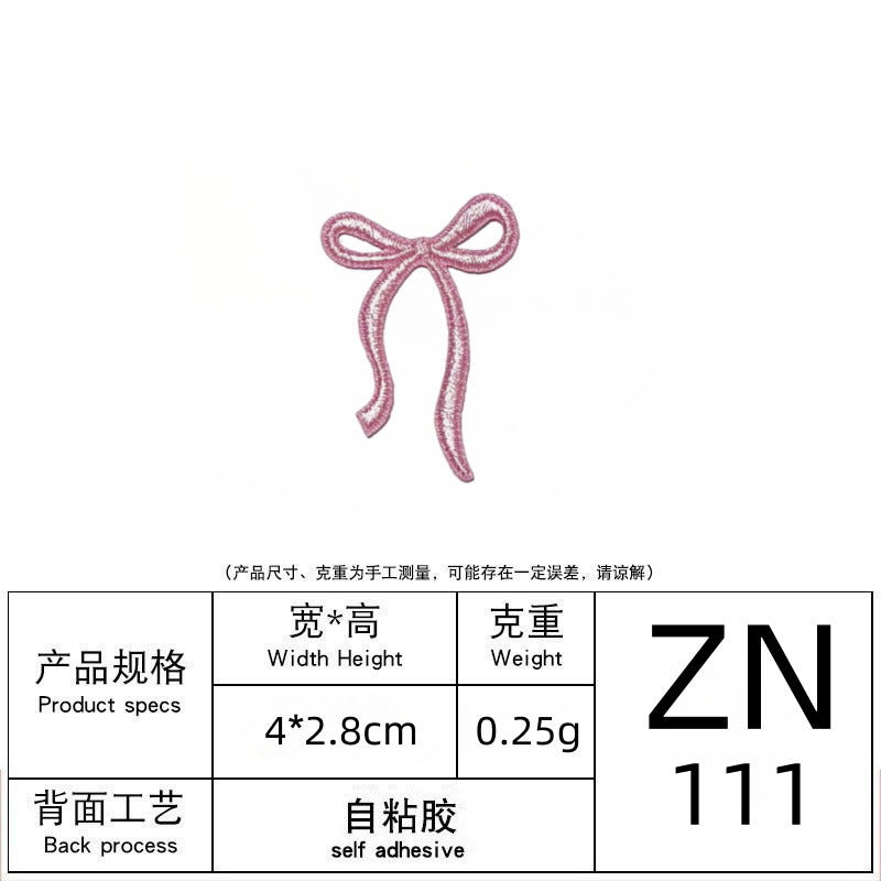Wholesale Bowknot Self-adhesive Clothing Patches