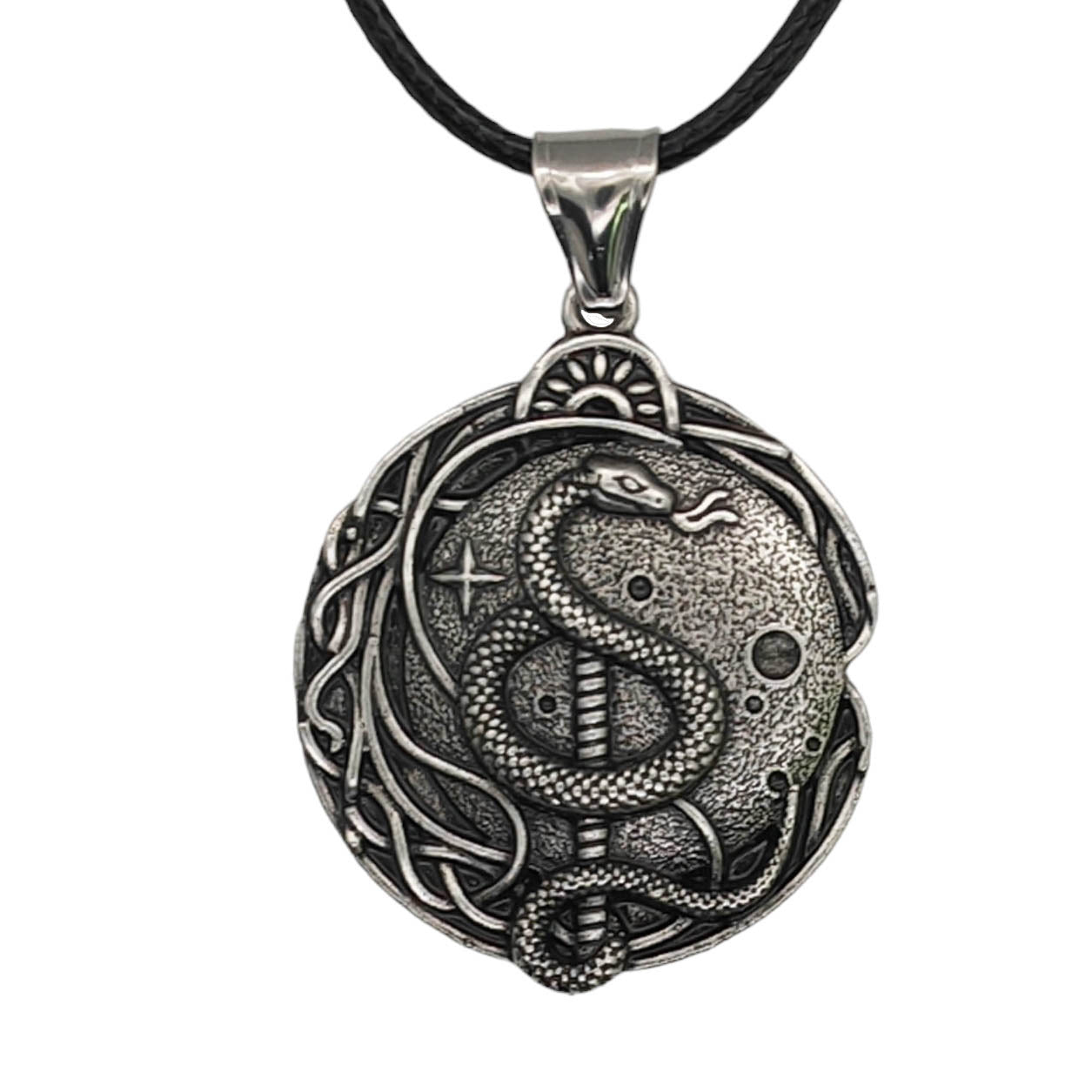 Wholesale Celtic Knot Snake Pendant Necklace Hip Hop Party Jewelry