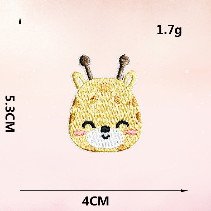 Wholesale Cartoon Embroidery Plush Clothes Patch Hat DIY Decorative Embroidery Cloth Patch FS