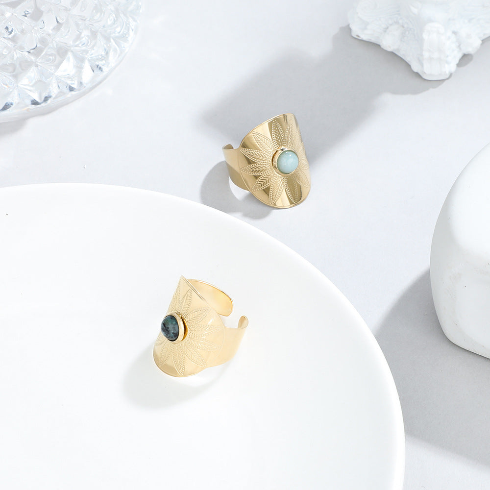 Anillo de boca viva de acero inoxidable de cara ancha de acero inoxidable