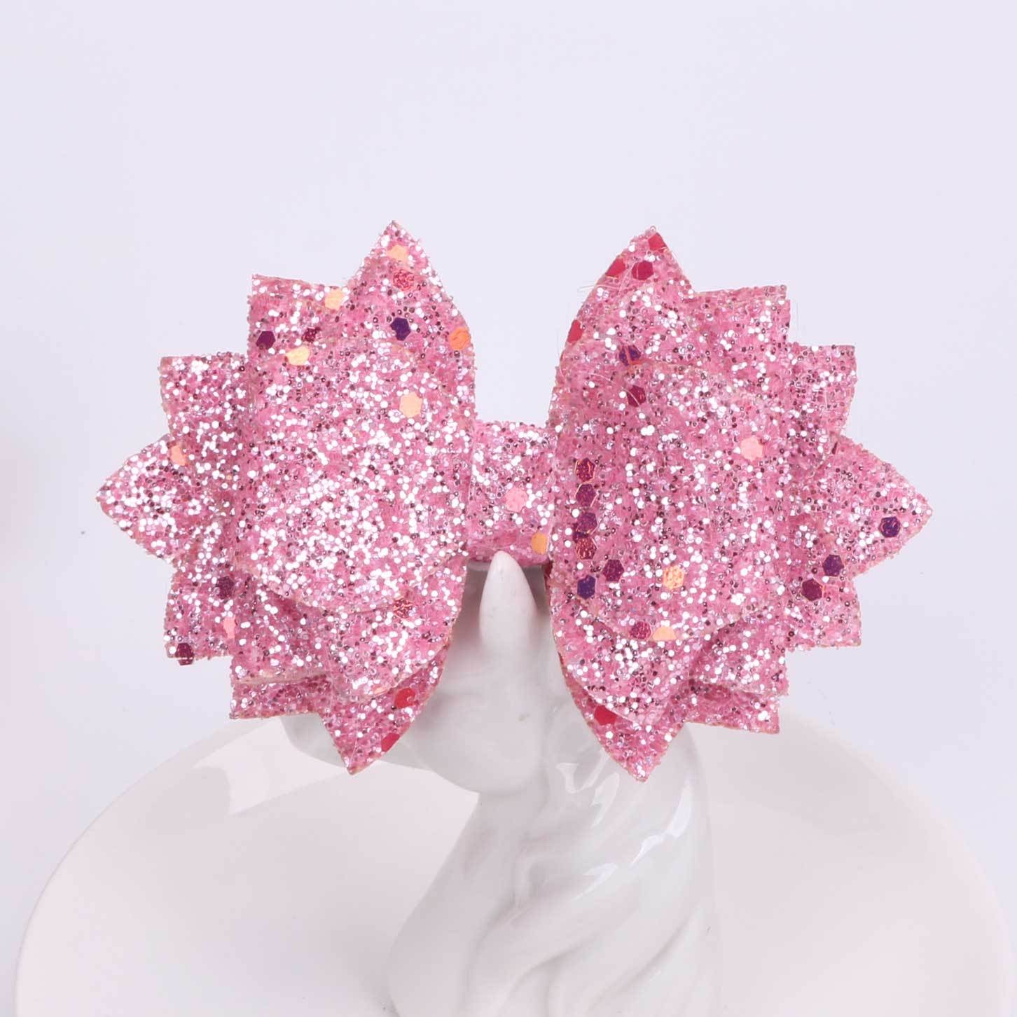 Wholesale Diy Flash Cloth Bow Cup Straw Rubber Band Buckle Decoration Accessories