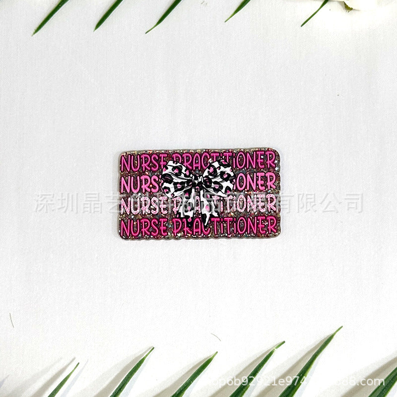 Wholesale 10pcs/ pack Sequin Acrylic DIY Accessories - Nurse Series