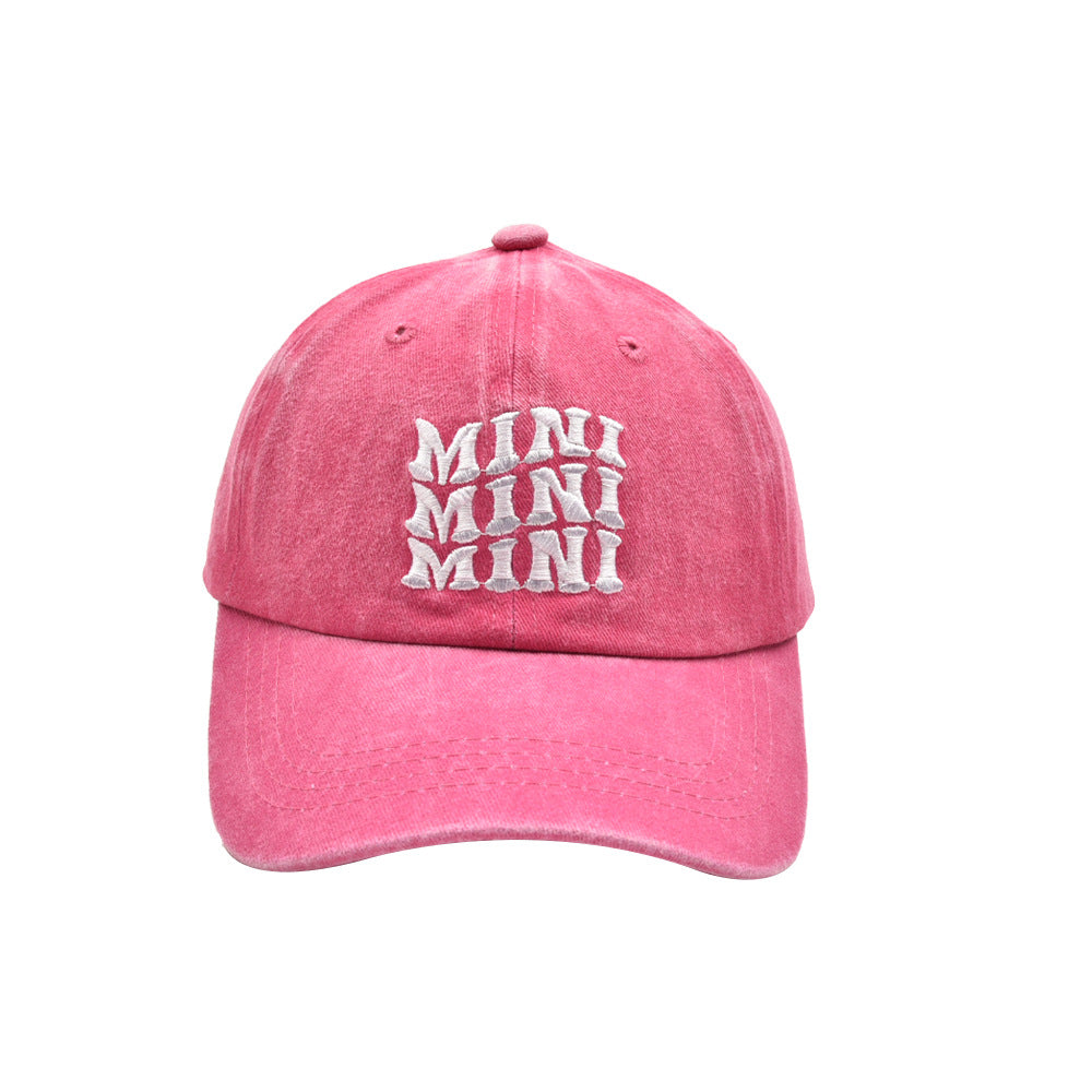 Wholesale Cotton Parent-child Three-row Letter MAMA MINI Baseball Cap