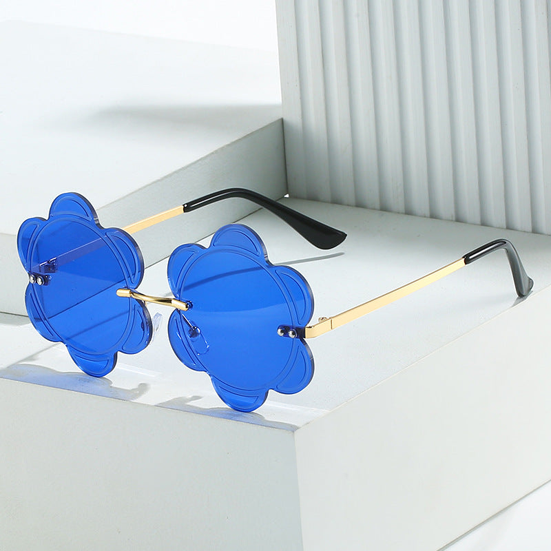 Wholesale Frameless Trimmed Sunflower Sunglasses