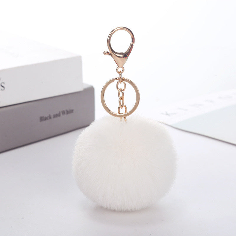 Wholesale Imitation rabbit fur ball keychain