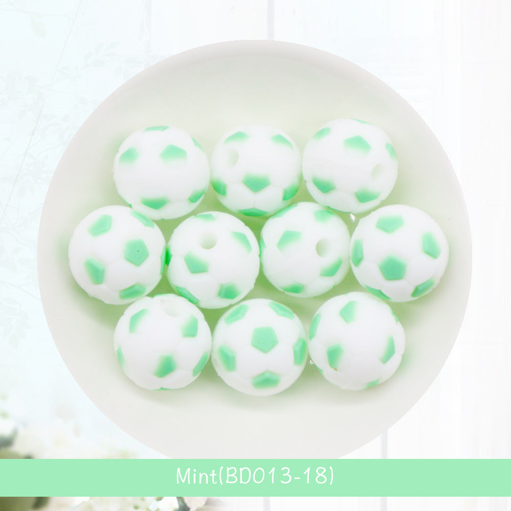 Al por mayor 100pcs/paquete de fútbol de 15 mm de silicona molares redondos