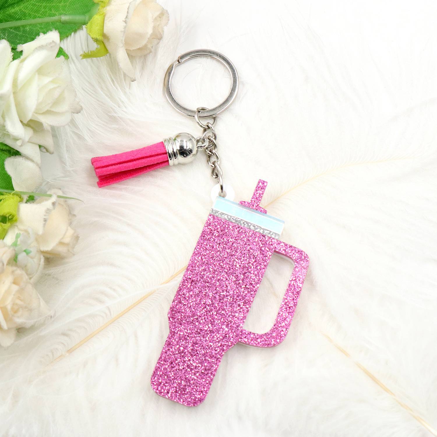 Wholesale Cute Cup Keychain Pendant Creative Gift Pendant Bag Pendant Car Key