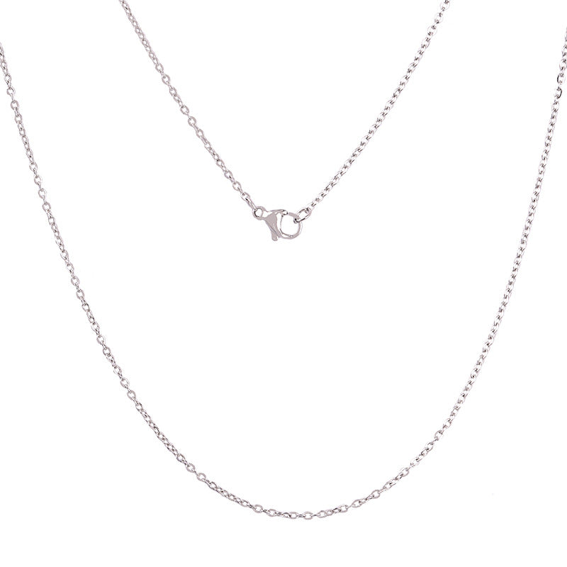 Wholesale Stainless Steel Cross Fine Chain Handmade DIY Titanium Steel Necklaces