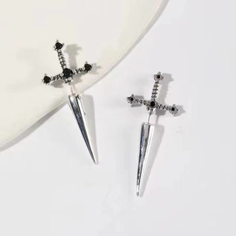 Wholesale Gothic sword women' s earrings