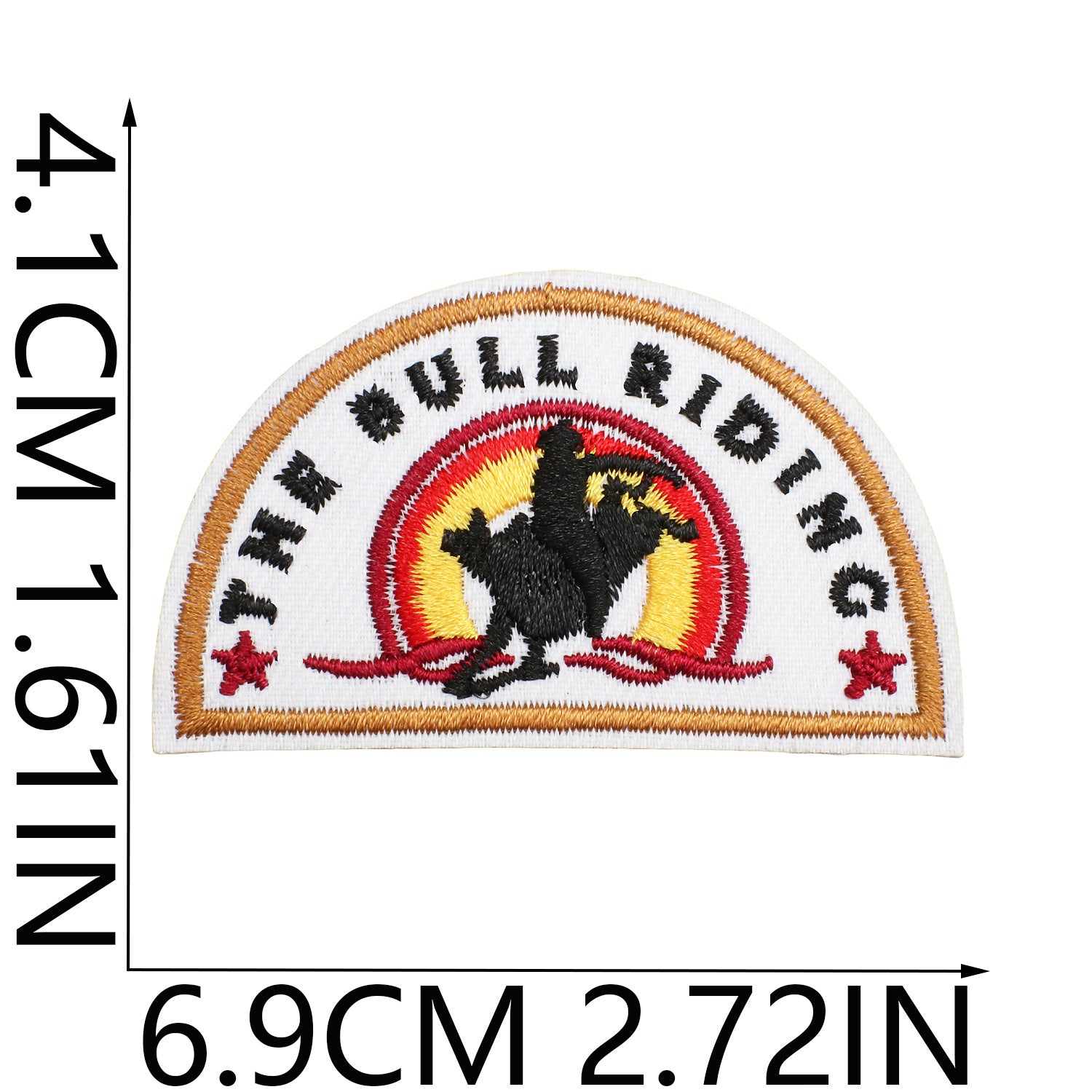 Wholesale Western cowboy embroidery double gun cowgirl patch