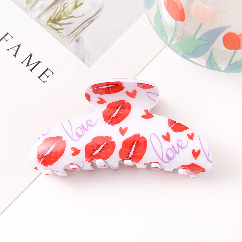 Wholesale Valentine's Day Acrylic Hair Clips
