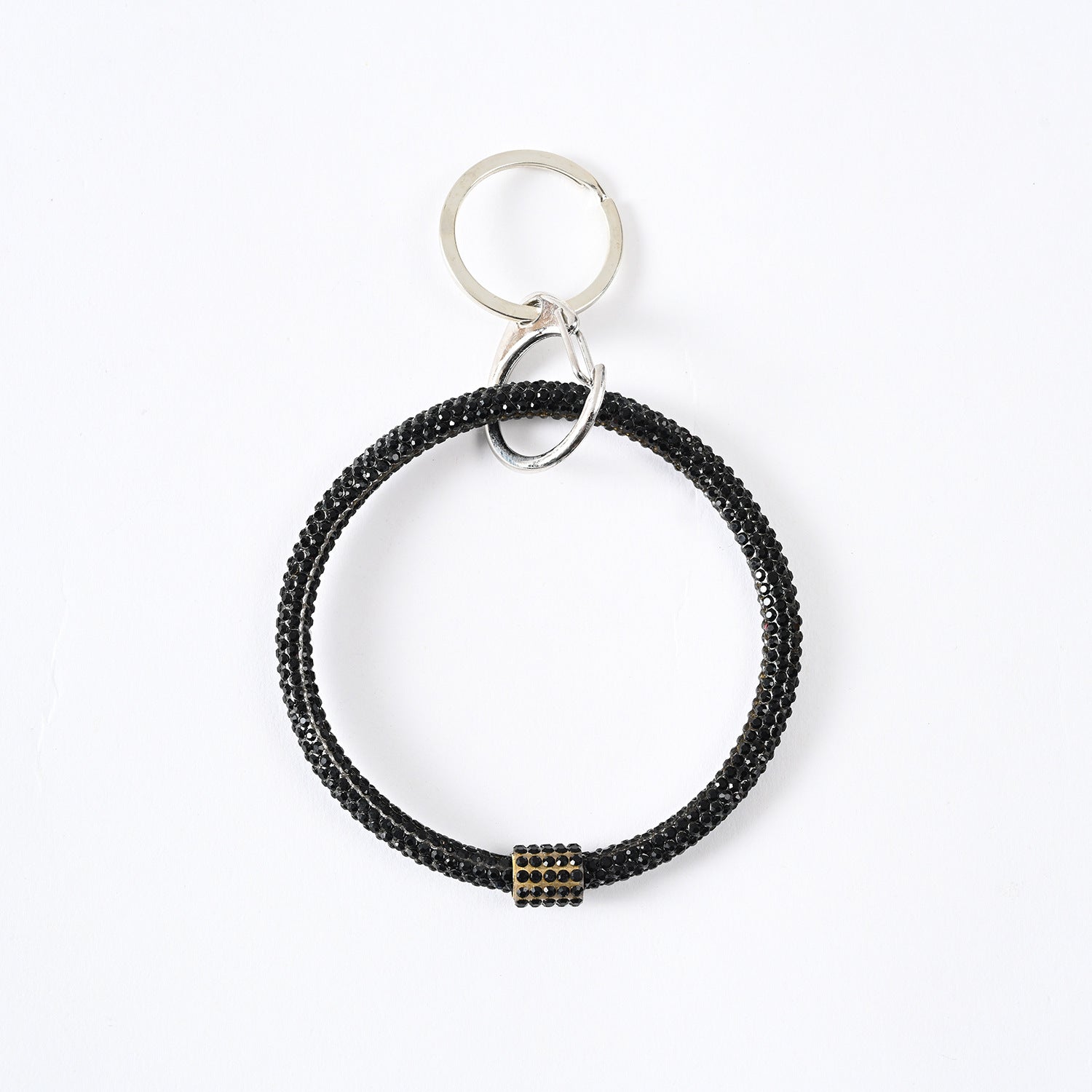 Wholesale rhinestone wrist silicone keychain