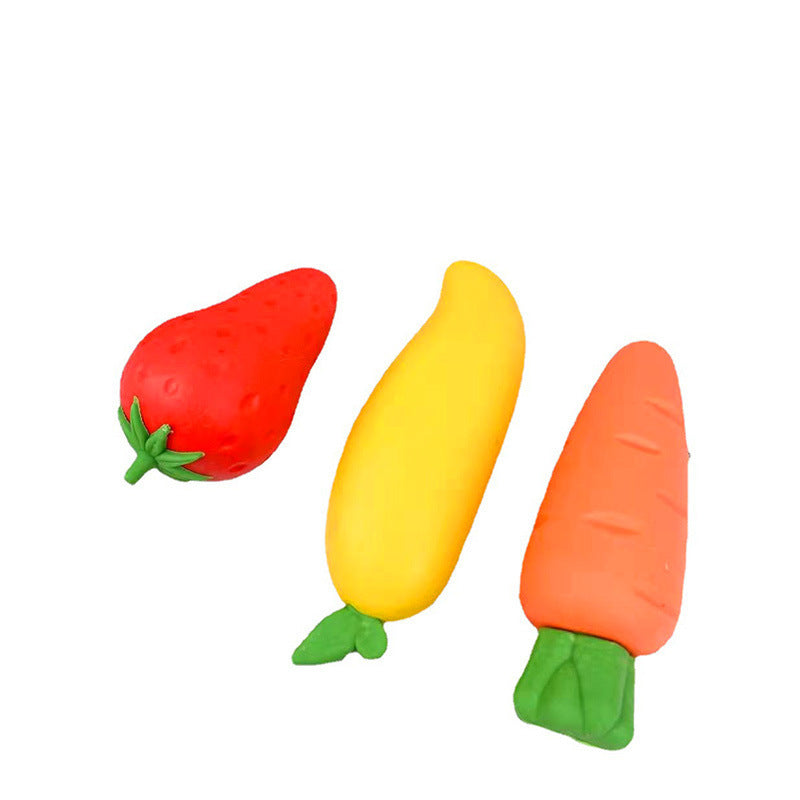 Wholesale Mango Carrot PVC Large Eraser