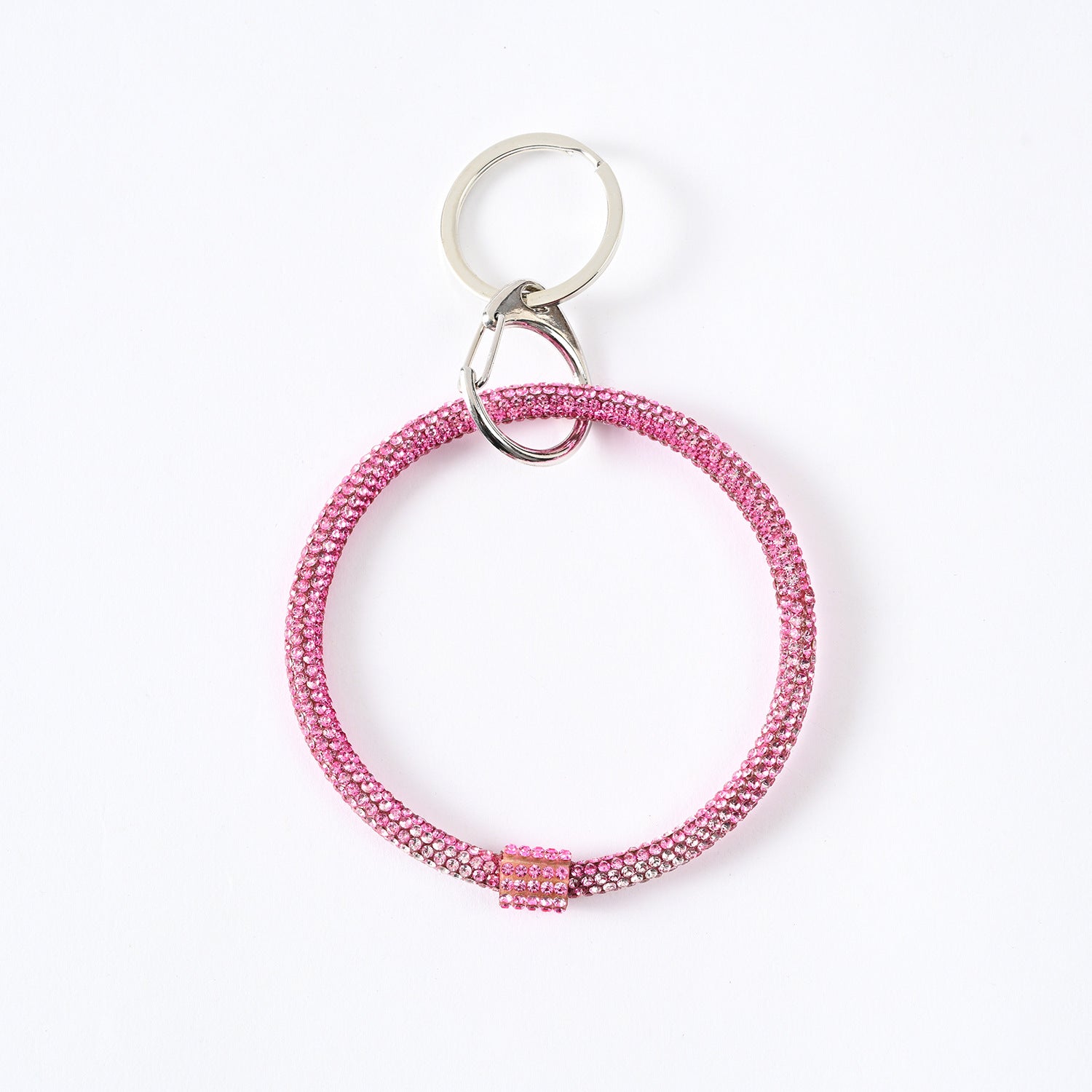 Wholesale rhinestone wrist silicone keychain