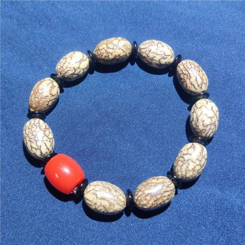 Wholesale Natural Bloodshot Beads Bodhi Bracelet