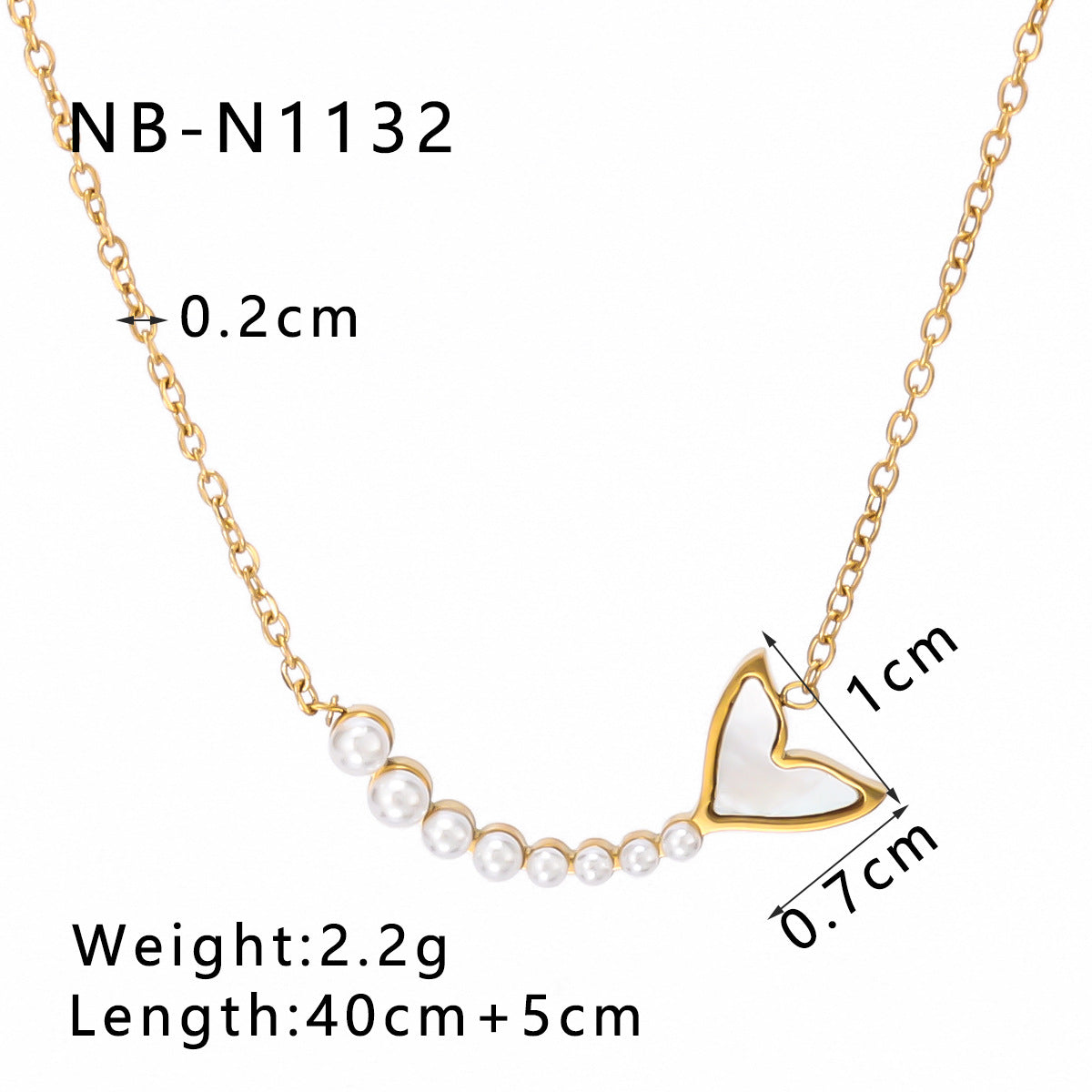 Wholesale High-grade Stainless Steel Inlaid Cat's Eye Love Versatile Necklaces