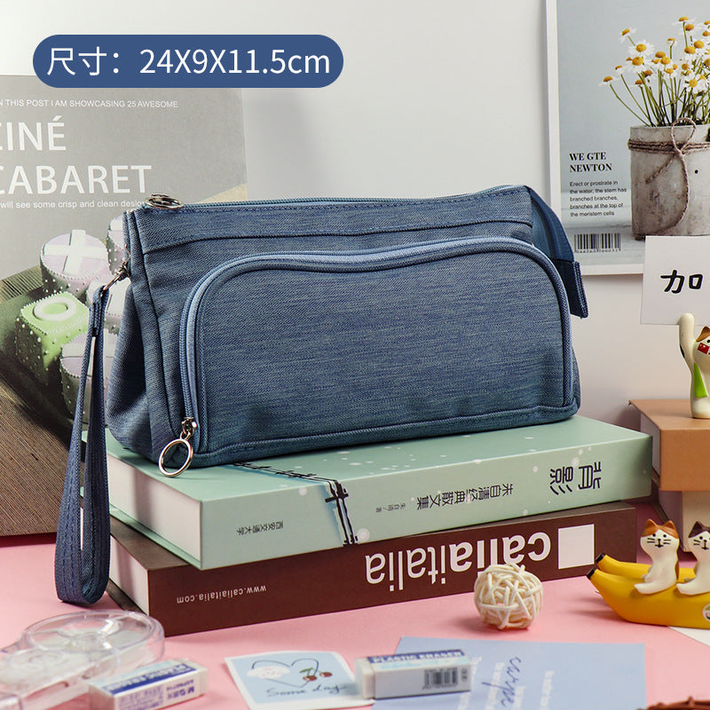 Wholesale Canvas High-capacity Pencil Case
