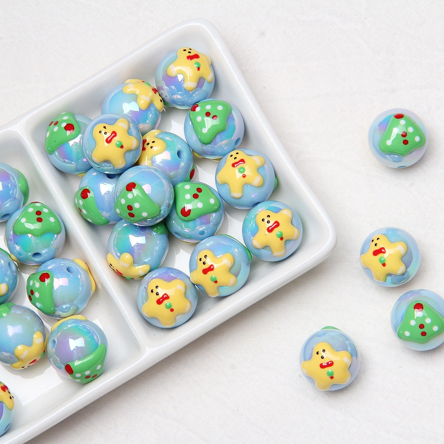 Wholesale 16mm Christmas Acrylic Beads