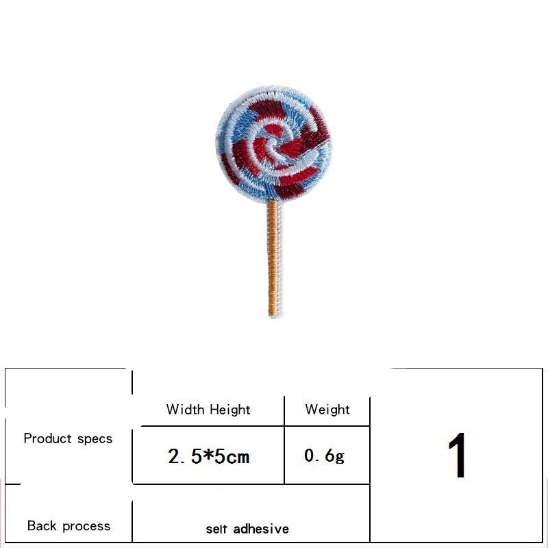 Wholesale ice cream cake embroidery patch FS